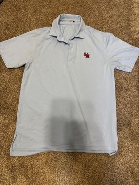 GenTeal Ole Miss Rebels Polo Men’s Small Blue White Stripe Performance Golf